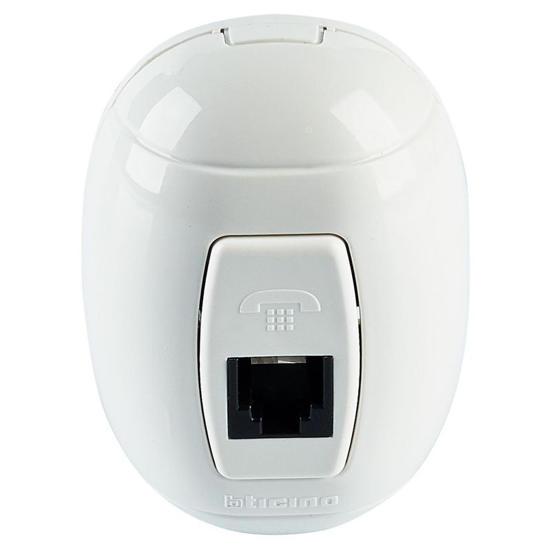 BTICINO - Toma Telefonica Oval Blanco