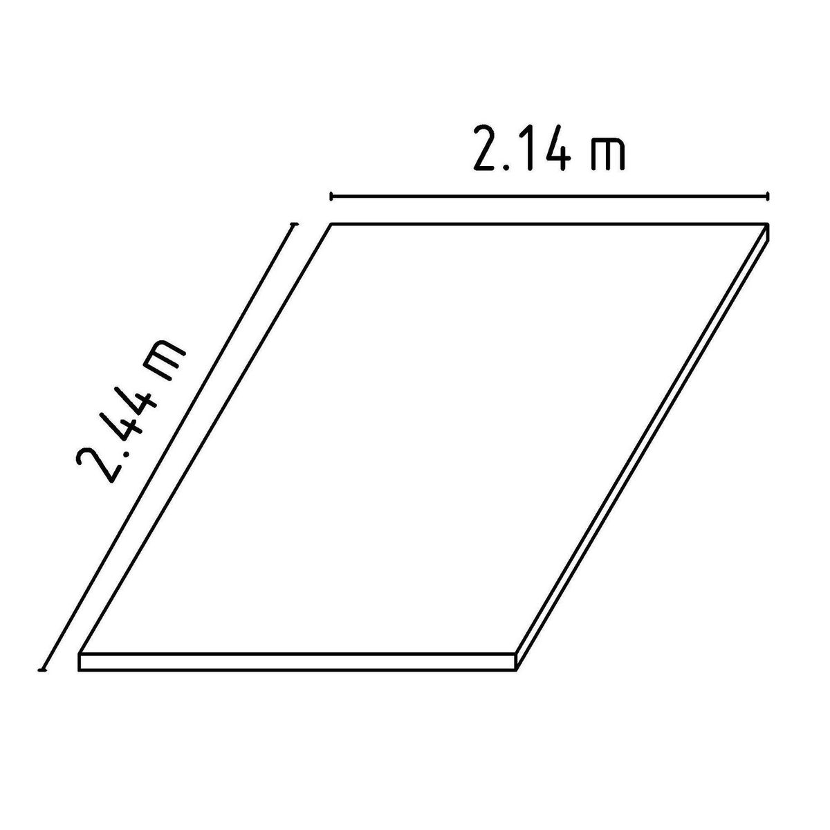  - Tablero MDF Natural 9mm 2.135x2.44m