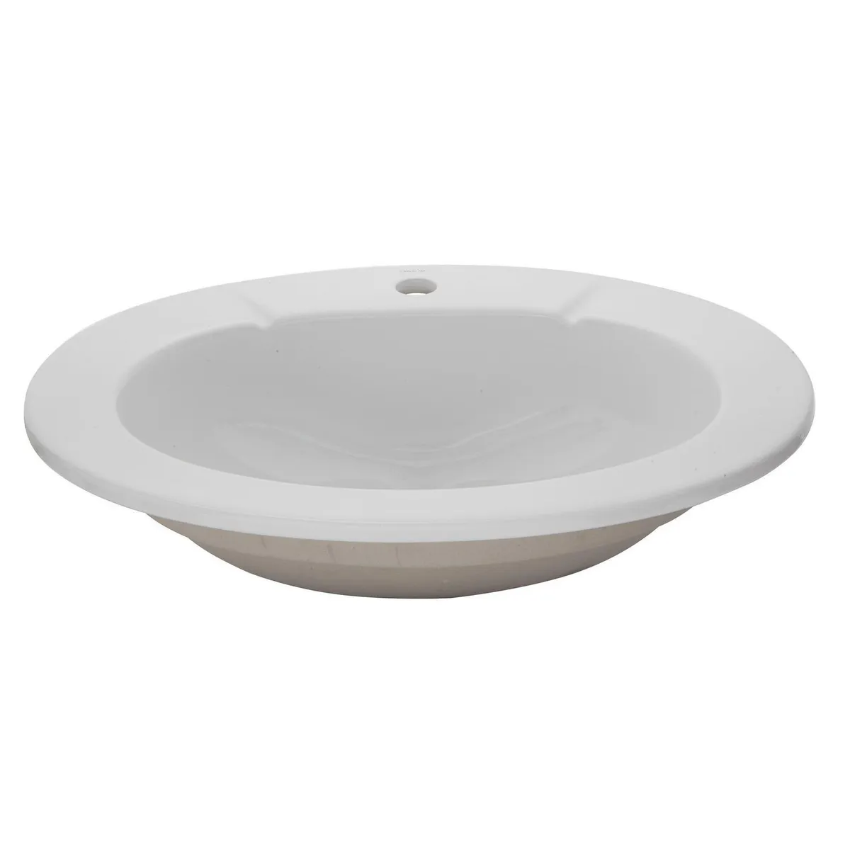 TREBOL - Lavamanos para Empotrar A Mueble Trebol Ovalin Ceralux Blanco