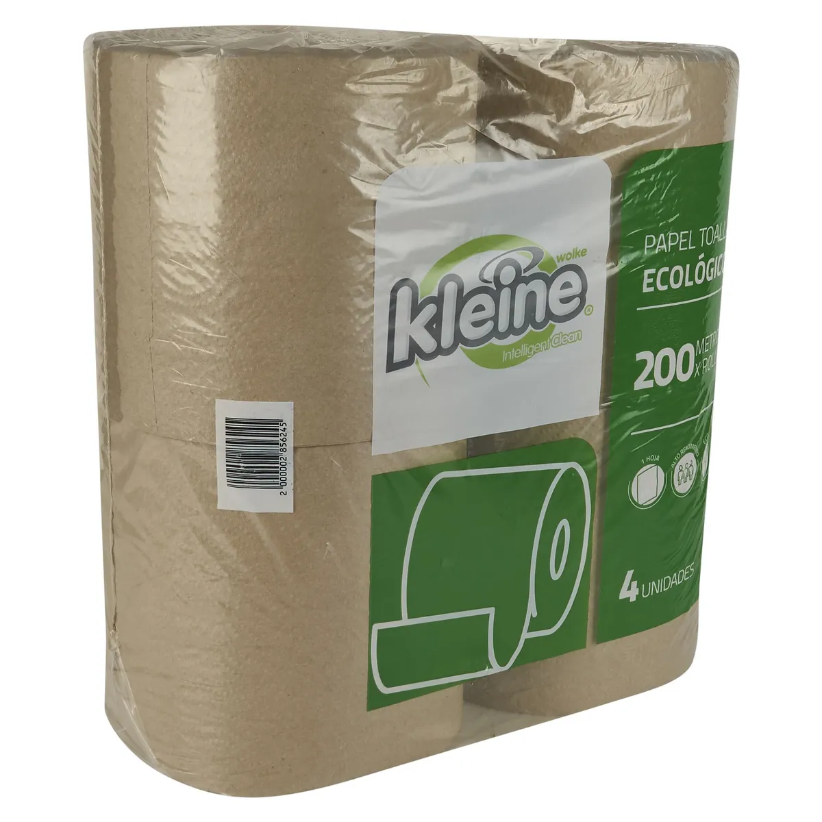 KLEINE WOLKE - Papel Toalla Marrón Ecológico Kleine 4 Rollos 200M