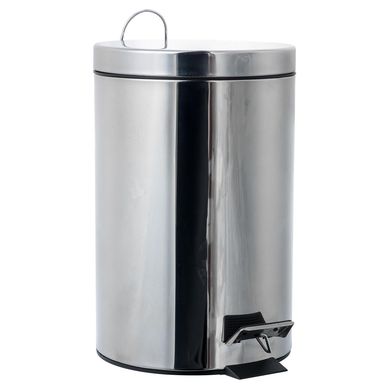 Papelera Metal Just Home Collection Gris 20 L