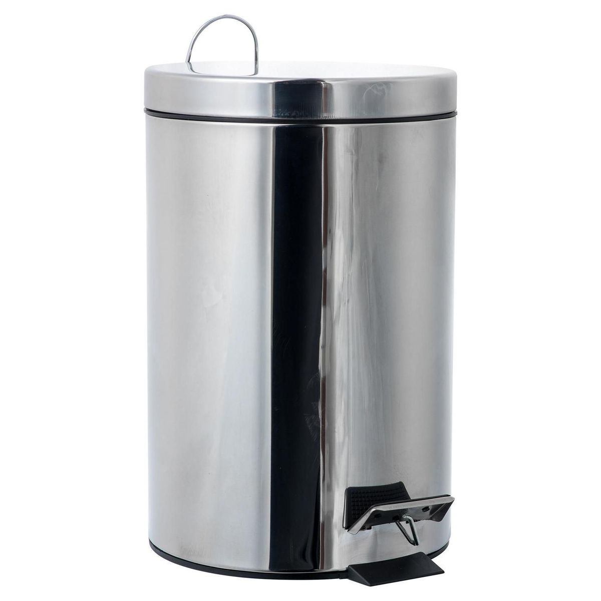 JUST HOME COLLECTION - Papelera de Metal Just Home Collection Gris 20L