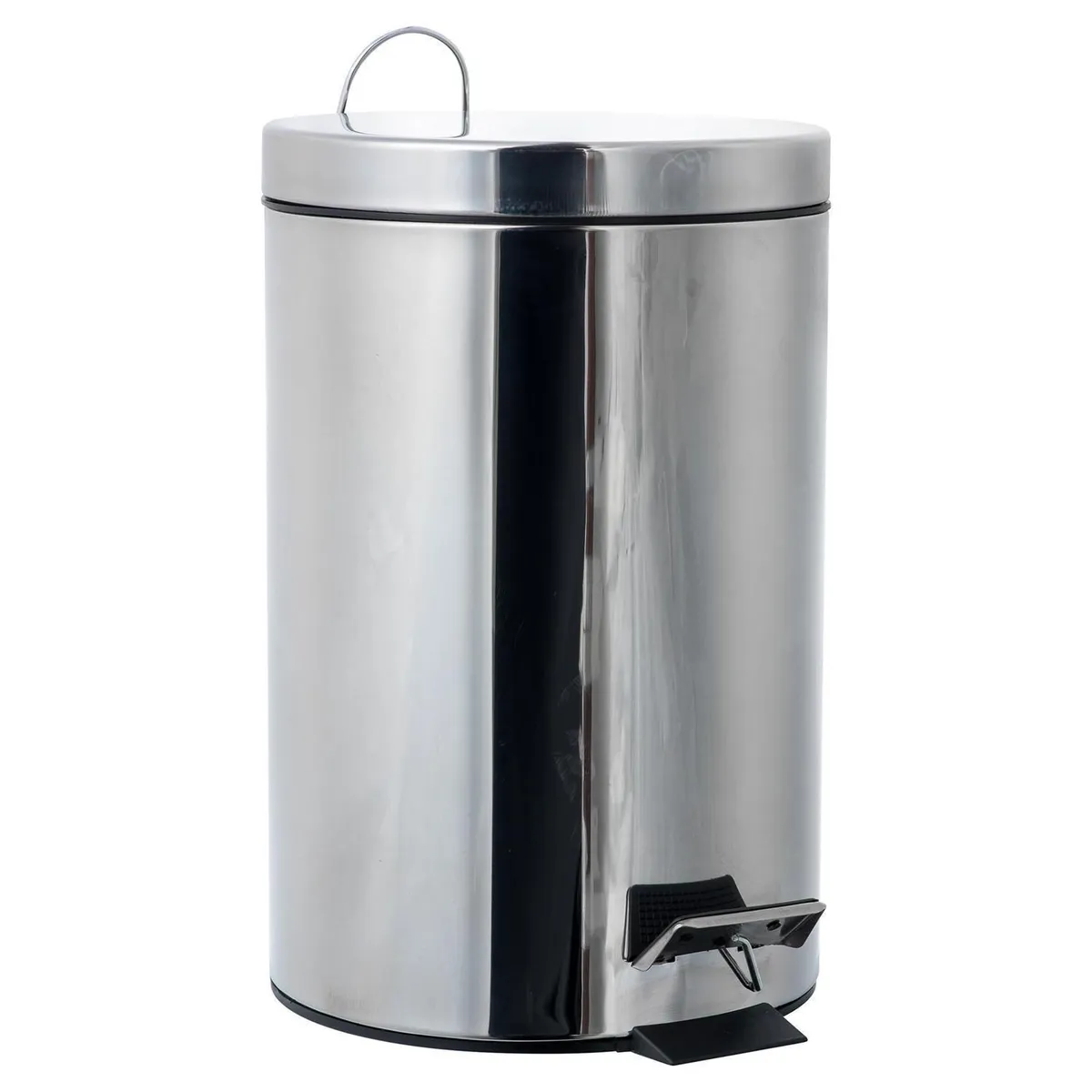 JUST HOME COLLECTION - Papelera de Metal Just Home Collection Gris 20L