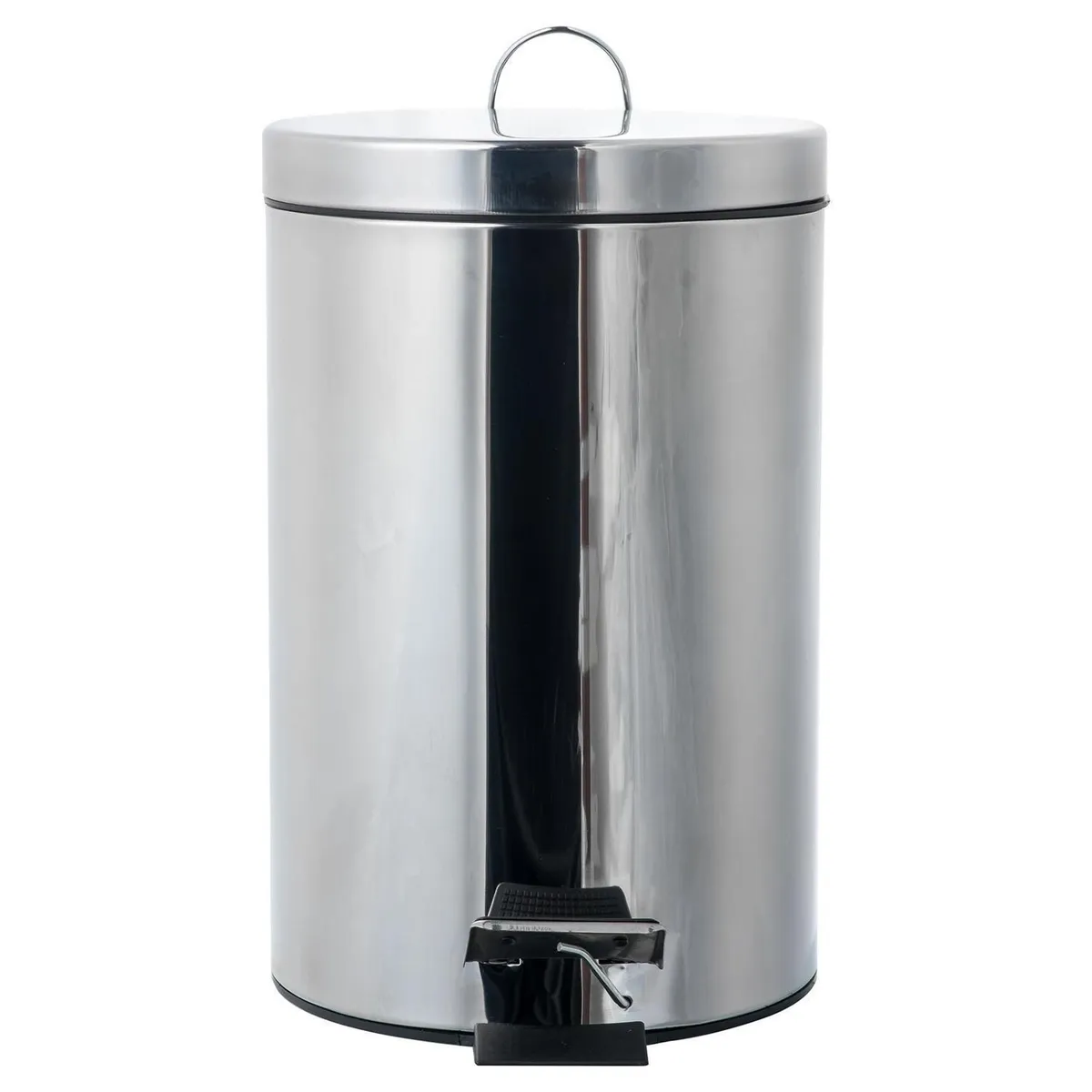 JUST HOME COLLECTION - Papelera de Metal Just Home Collection Gris 20L