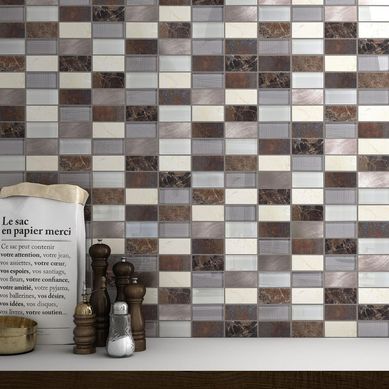 Malla de Vidrio Infinity Marr�n 30x30cm - Venta por unidad