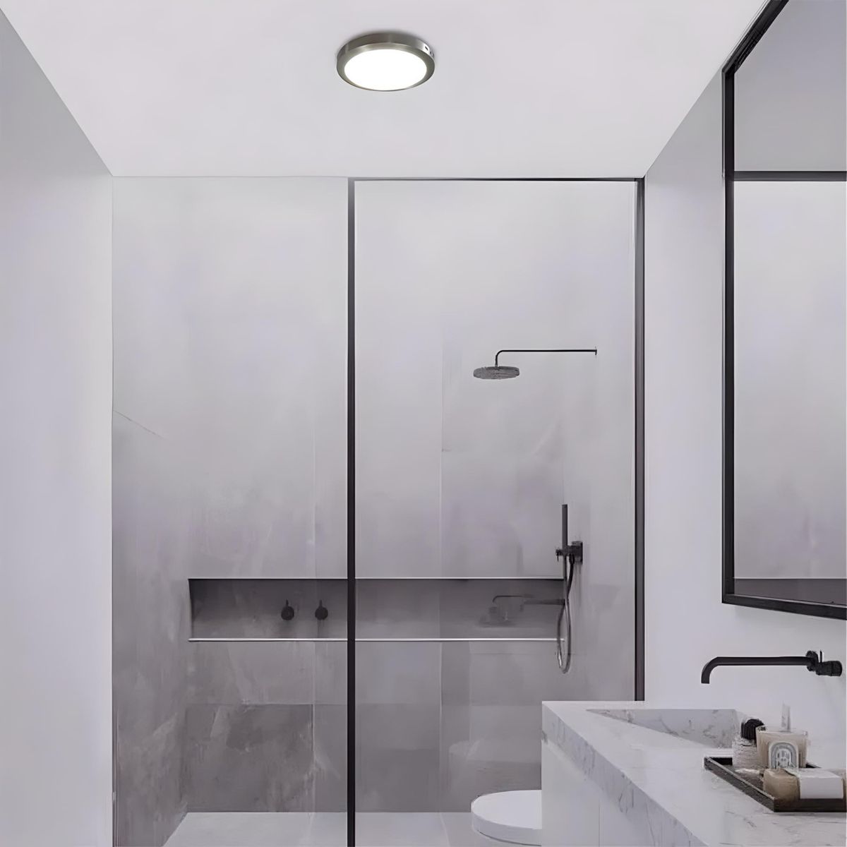 LIGHTECH - Downlight Adosable LED 18W 21 cm Silver Luz Blanca