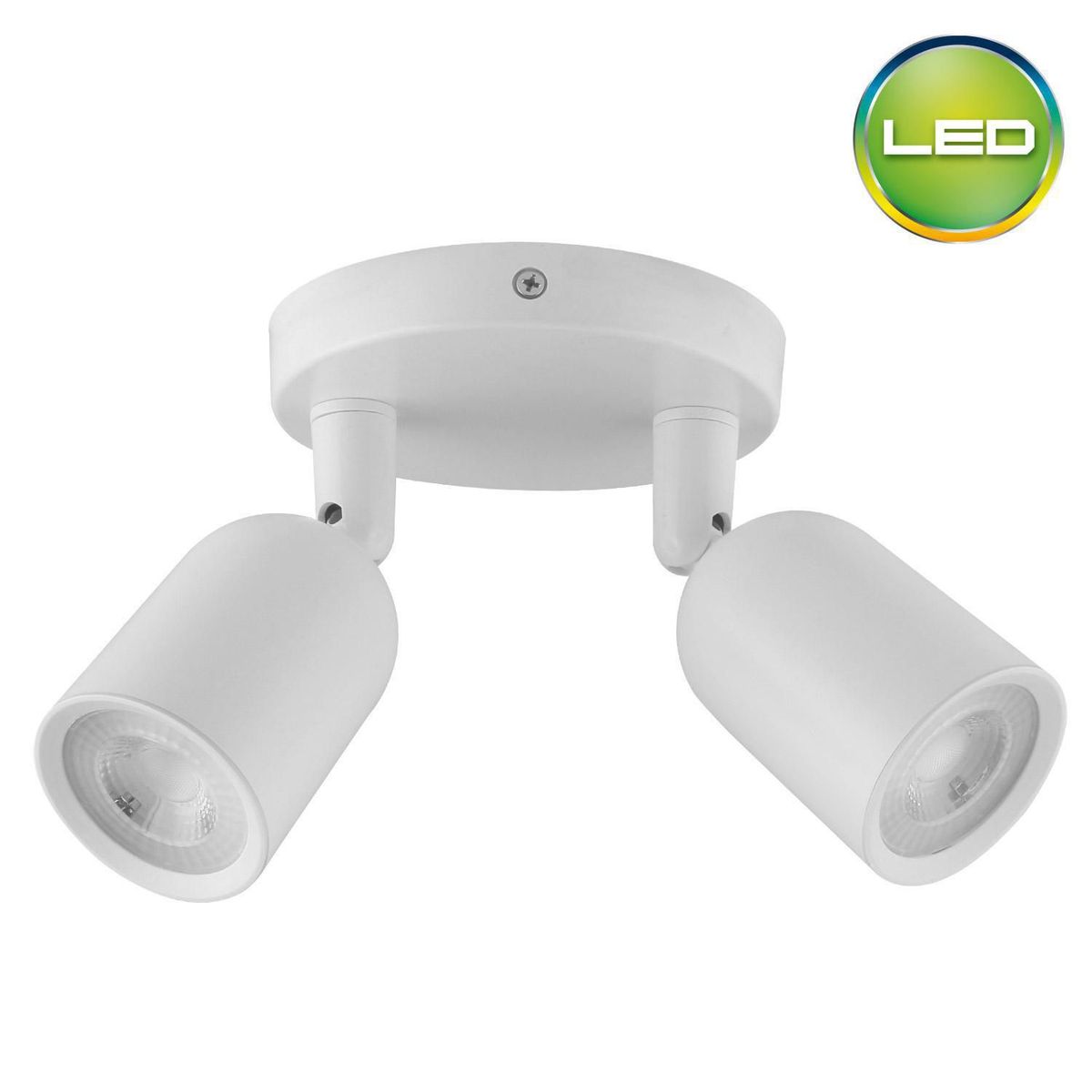 LIGHTECH - Spot Adosable Led 14W 2 Luces Blanco Luz Calida