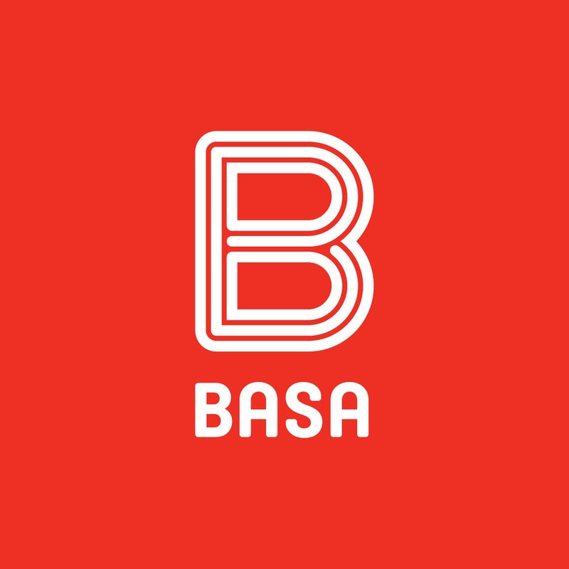 BASA - Papelera Vaiven 9Lt Blanco Mármol
