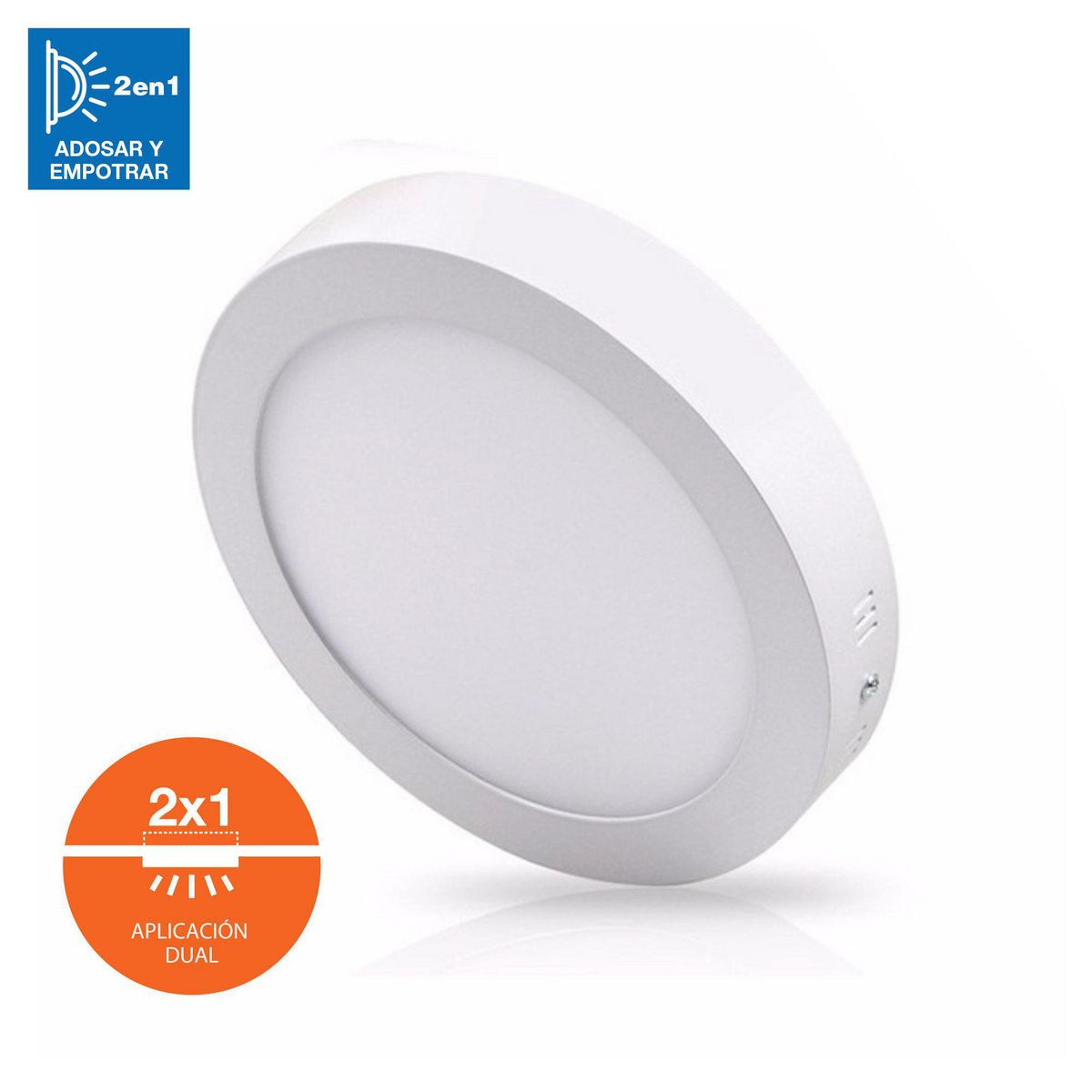 LEDVANCE - Downlight LED 2 en 1 Redondo 24W Luz Cálida