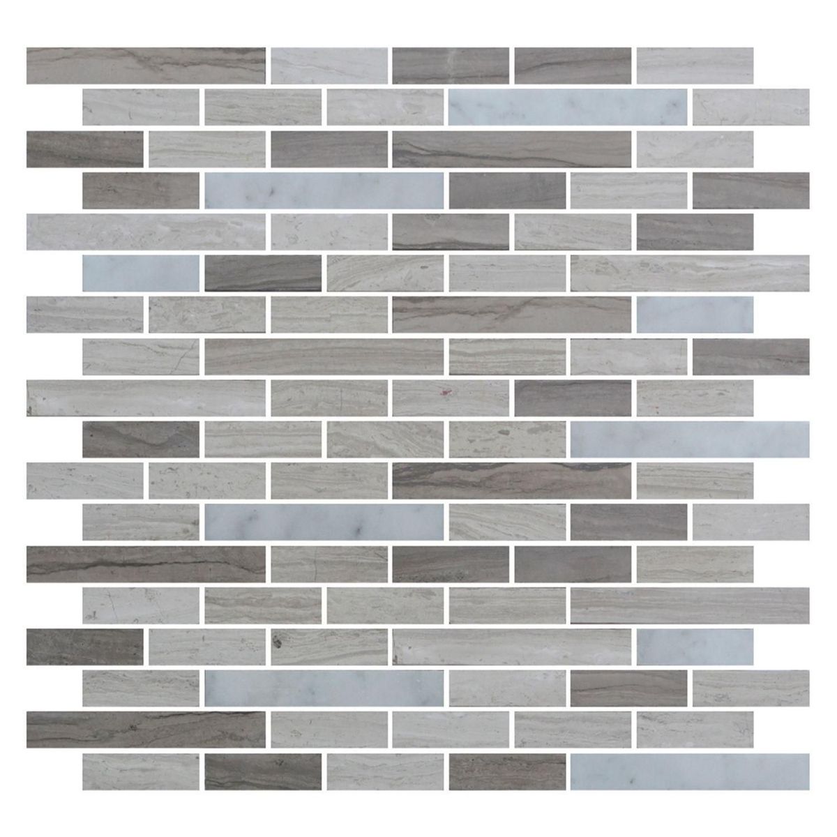 HOLZTEK - Malla Piedra Mármol Mixed Gris 30x31cm