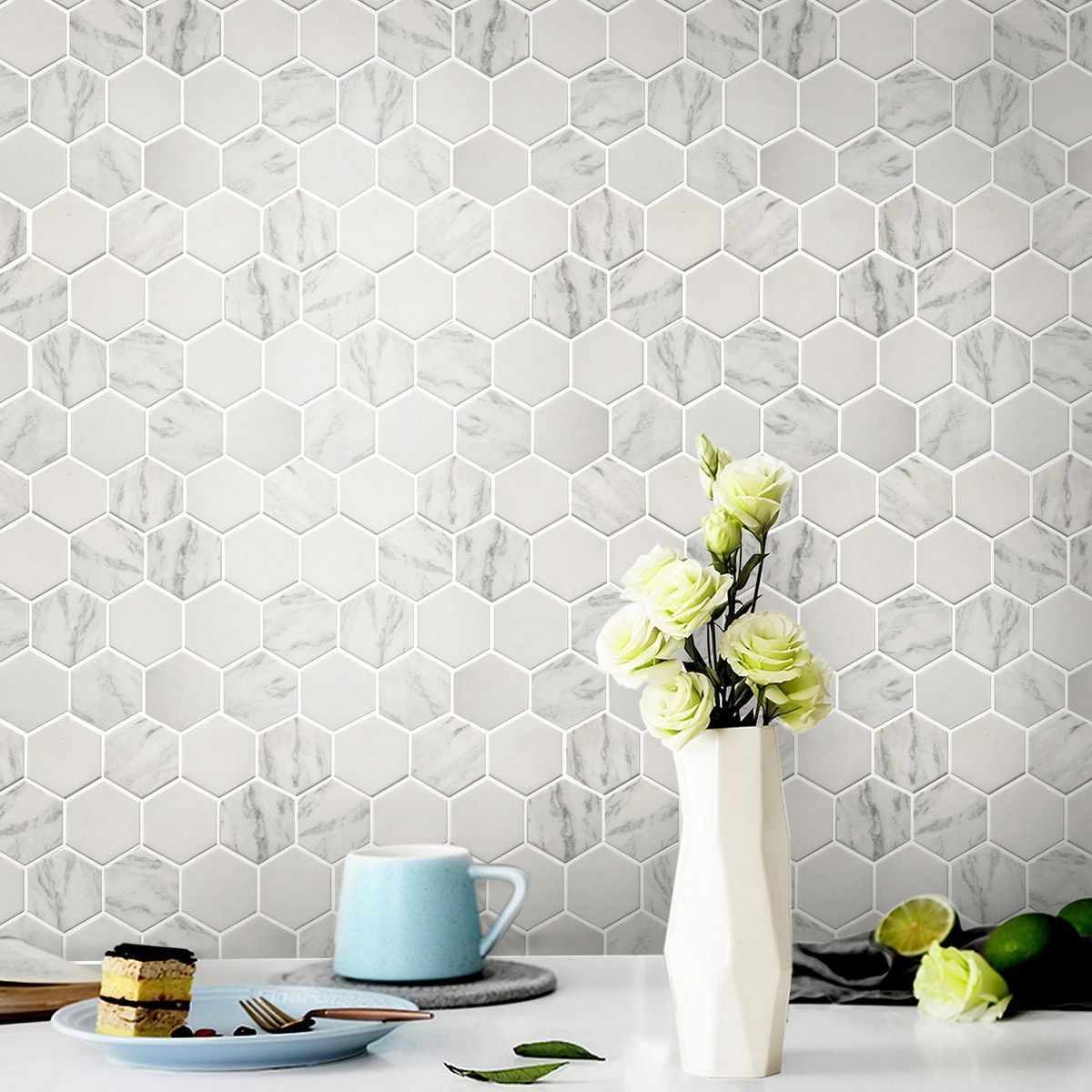 HOLZTEK - Malla Vidrio Reclilado Panal 30x26cm