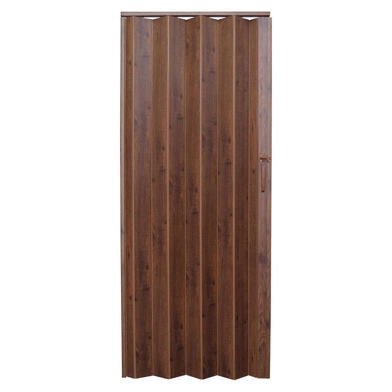 HOGGAN - Puerta Plegable Almafi PVC 90 x 200 x 6 cm Caoba