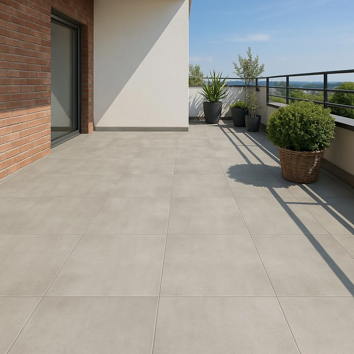 HOLZTEK - Gres Porcelanico Gris Cementicio 60X60cm 1.44m2 Smoke Taupe