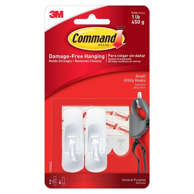 Gancho Command 3M Uso General Pequeos Blanco x 2 unid