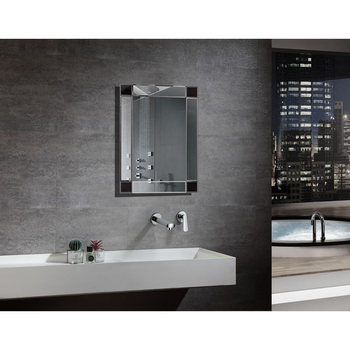 Espejo de Baño con Marco Isabella 50x70cm, marca SENSI DACQUA - Foto Principal
