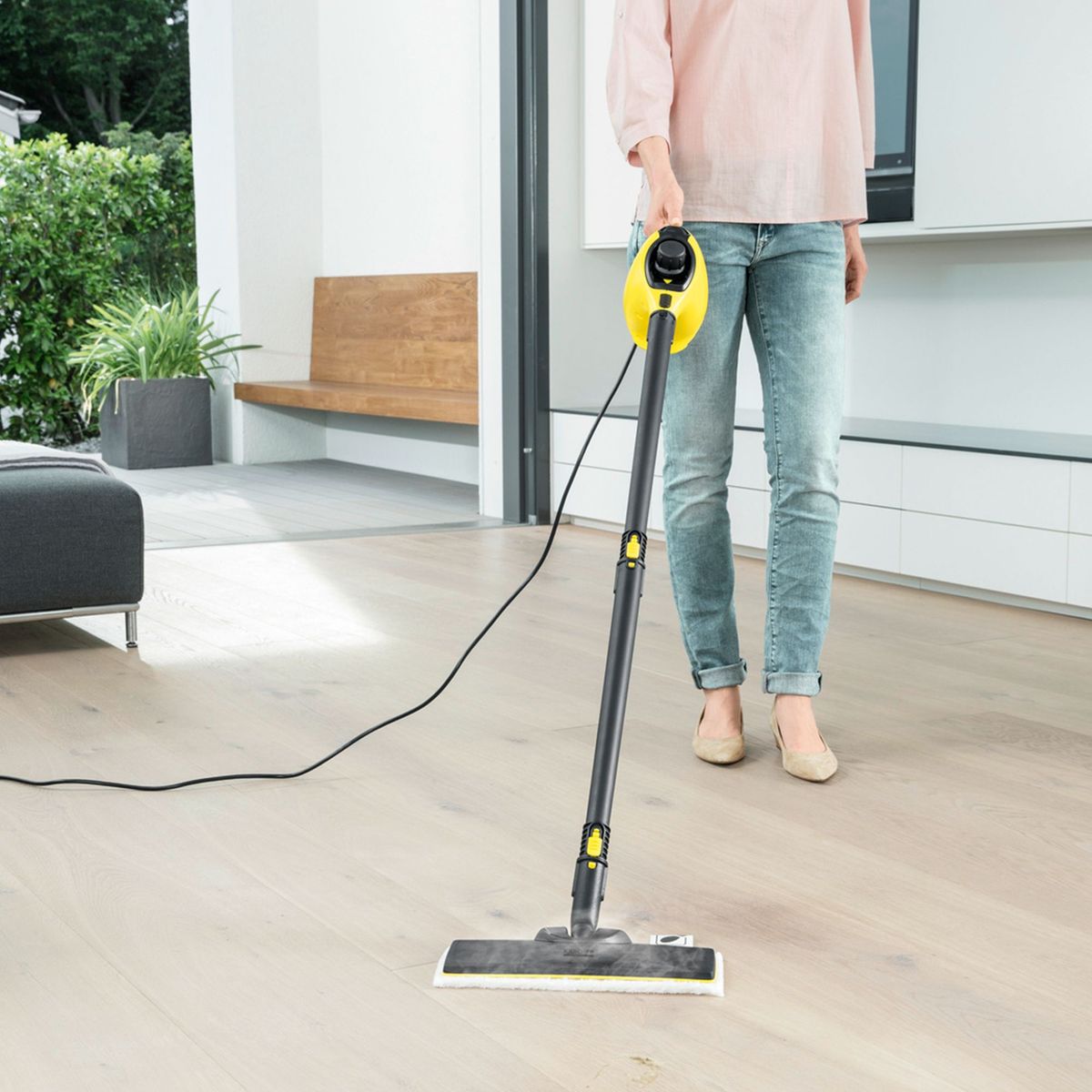 KARCHER - Limpiador a Vapor Kaercher 1200W SC 1 Amarillo