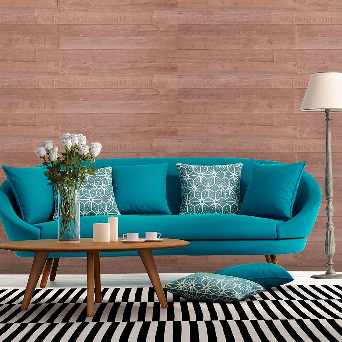 HOLZTEK - Revestimiento Madera Pino Rústico 12x118cm