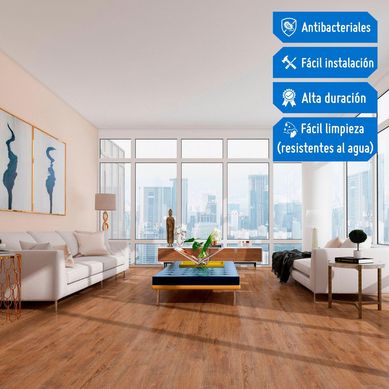 Piso SPC Oak Marrn 4mm 124x18cm 2.2m2