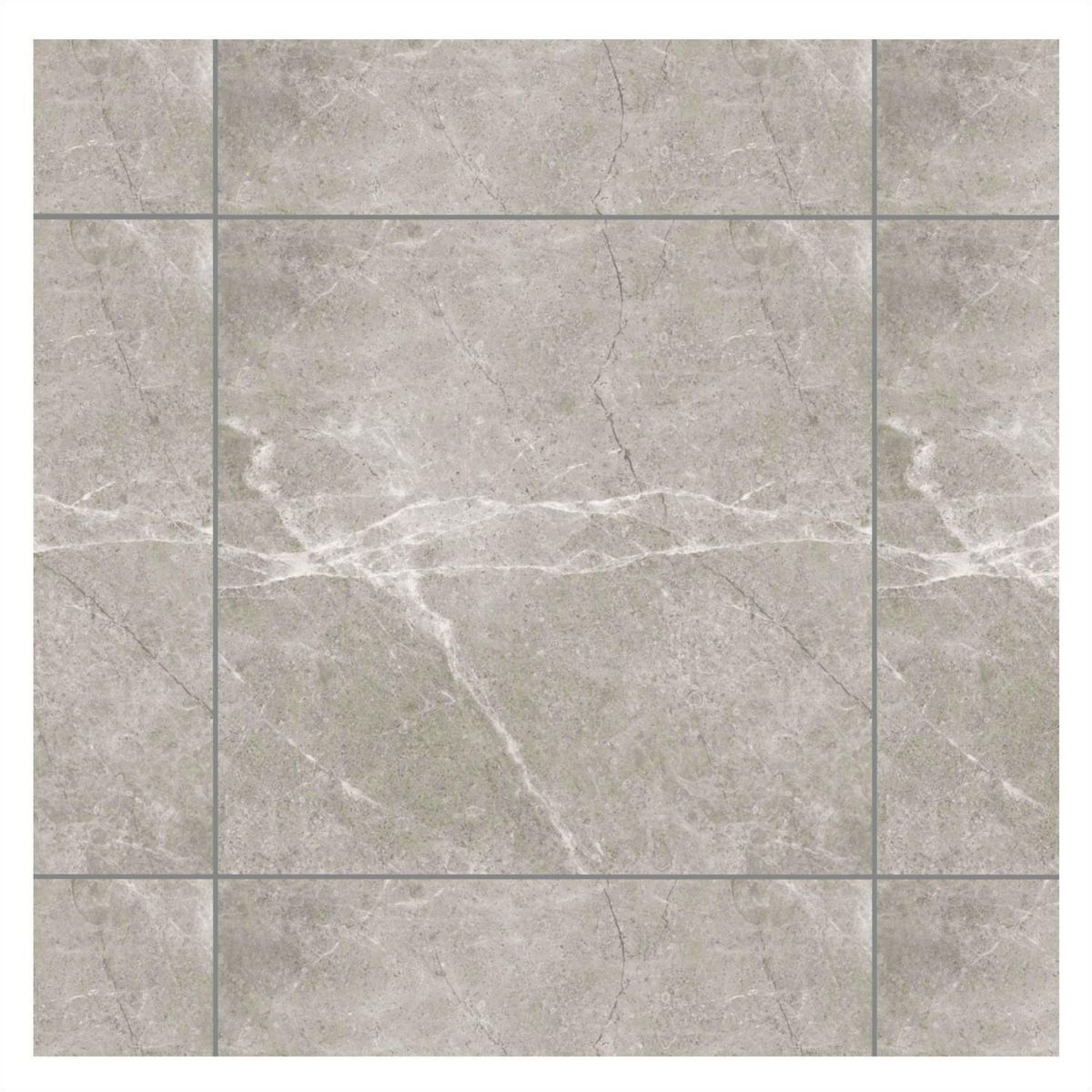 HOLZTEK - Porcelanato Gris Cementicio 60X60cm 1.44m2 Siena