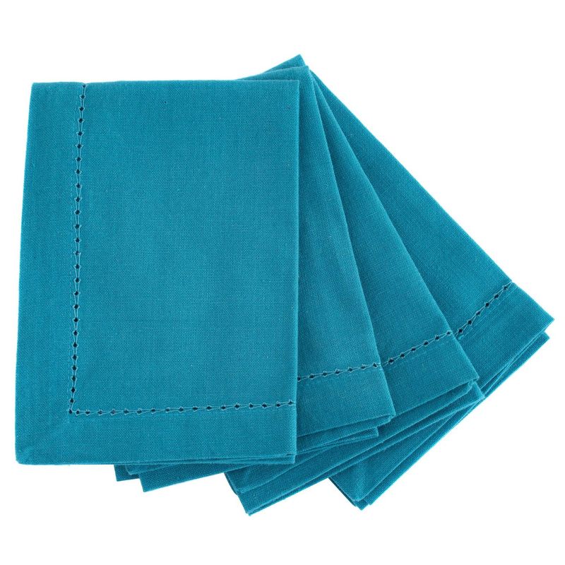 JUST HOME COLLECTION - Pack Servilletas 40x40cm Azul x 4 Unidades