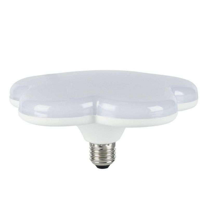 LIGHTECH - Foco Ufo Led Flor 24W E27  Blanco Luz Blanca 18Cm
