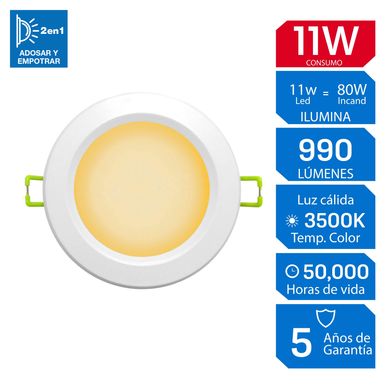 Spot 4 Diseos para Octagonal Luz Clida 11W
