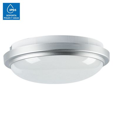 Plafn LED Aro 20W 22cm IP65 Silver Luz Blanca