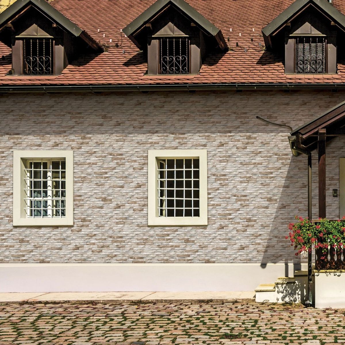 TITANIUM - Porcelanato Alto Relieve Beige Rústico 30x60 cm