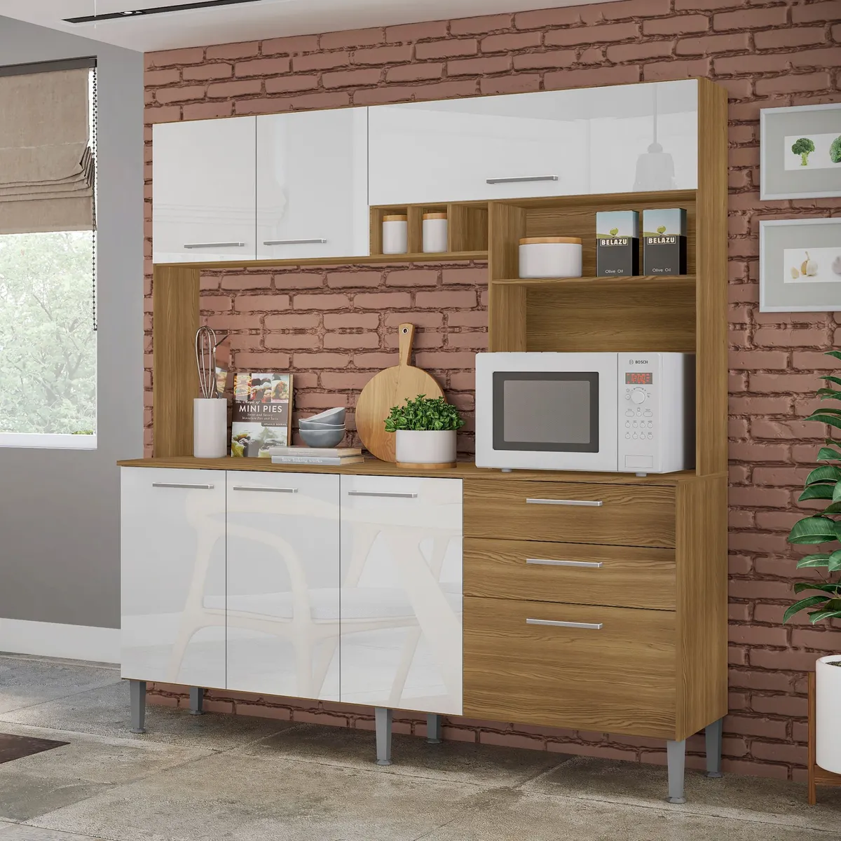 GENIALFLEX - Alacena Martina Melamina 179cm