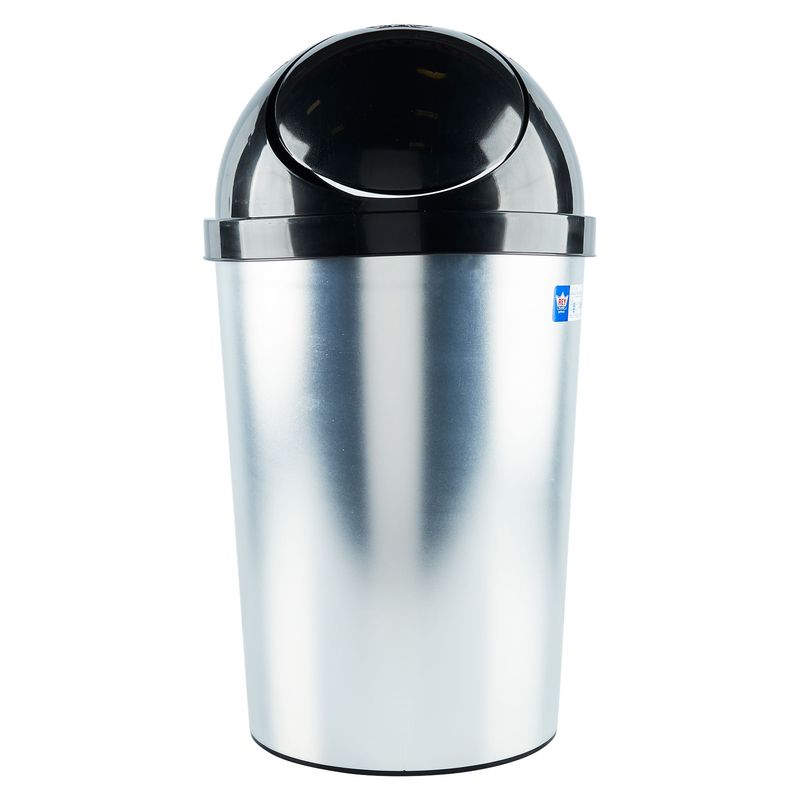 REYPLAST - Papelera Plástico Reyplast Plateado 12 L