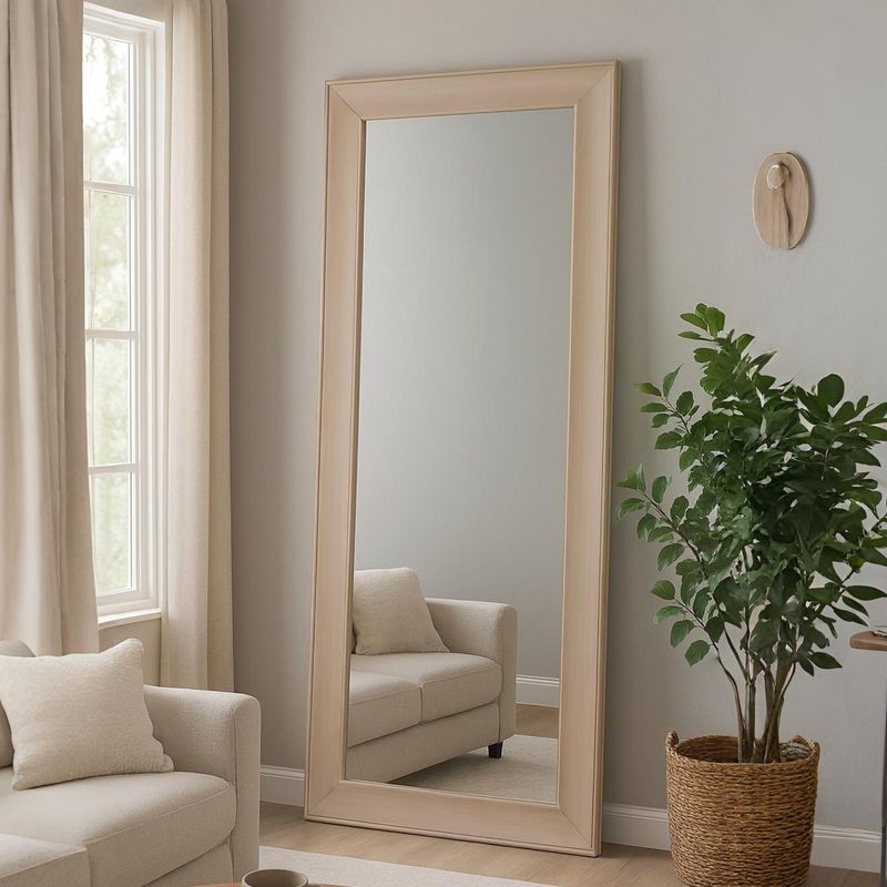 JUST HOME COLLECTION - Espejo Decorativo Rectangular Plateado 180x80cm
