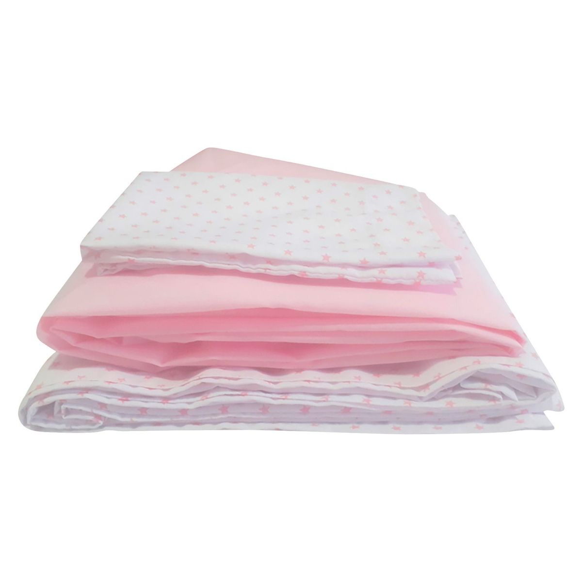 SWEETIE - Juego de Sábanas para Cuna 3 Piezas Rosado