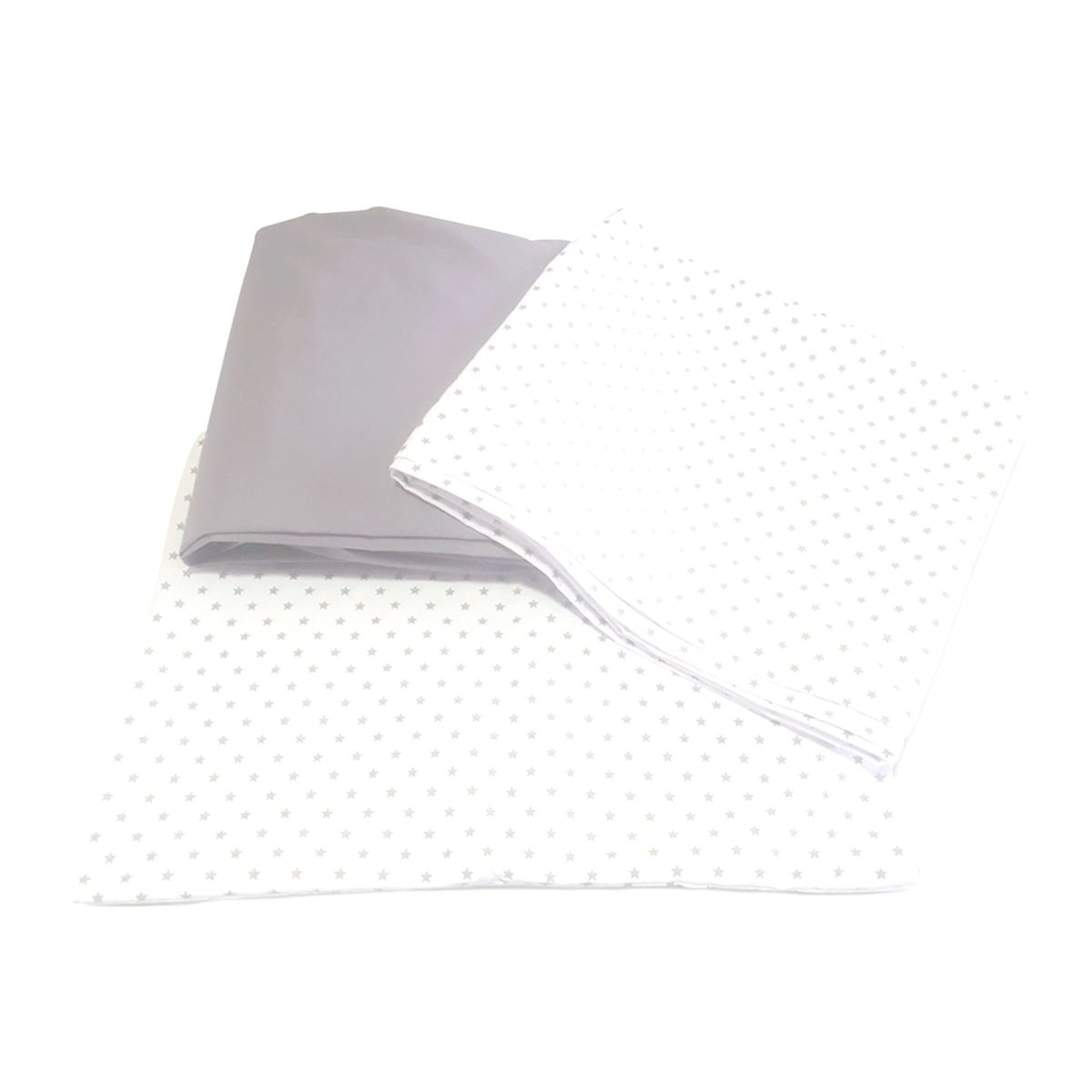 SWEETIE - Sábanas para Cuna 3 Piezas Blanco