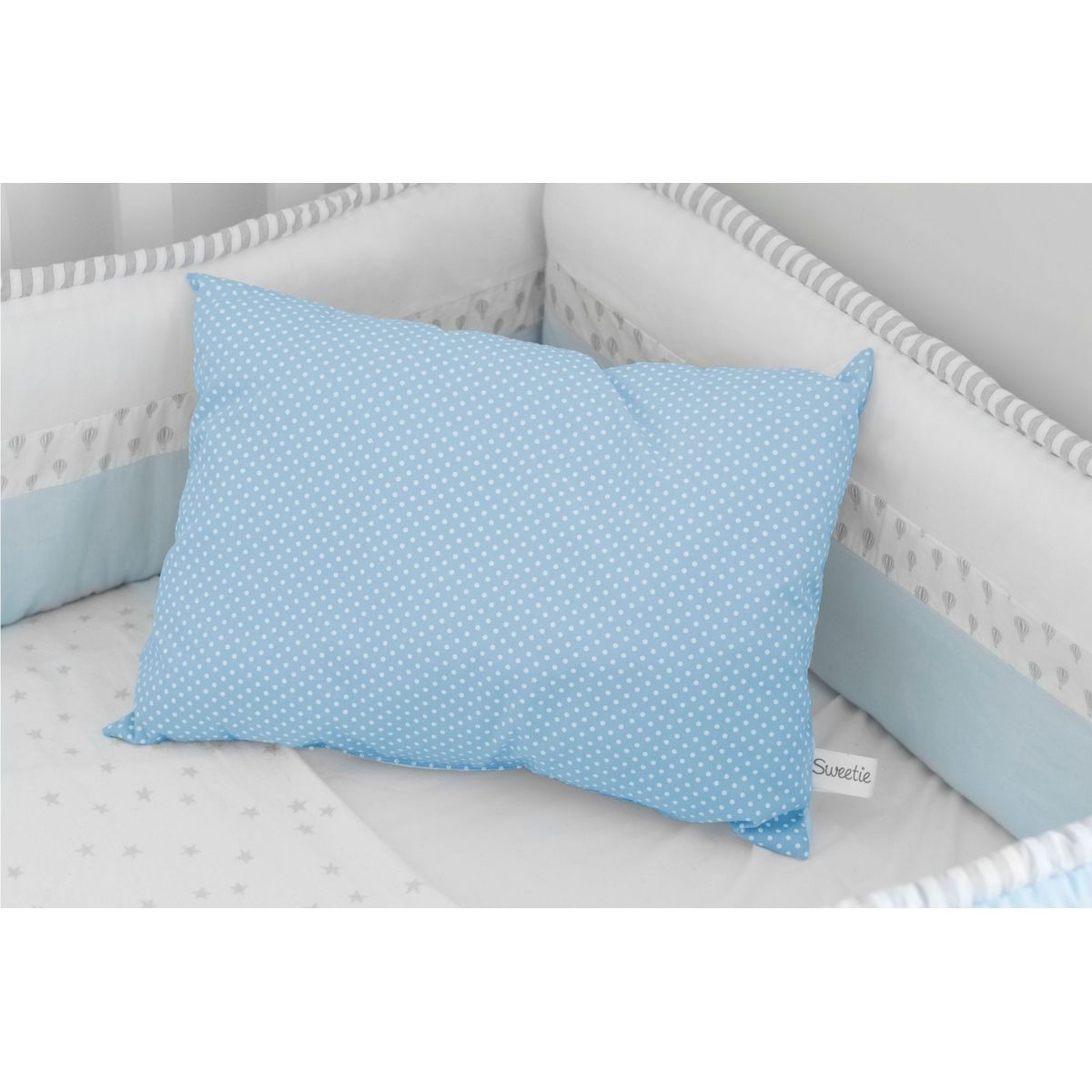 SWEETIE - Almohadita Deco Huellitas Celeste