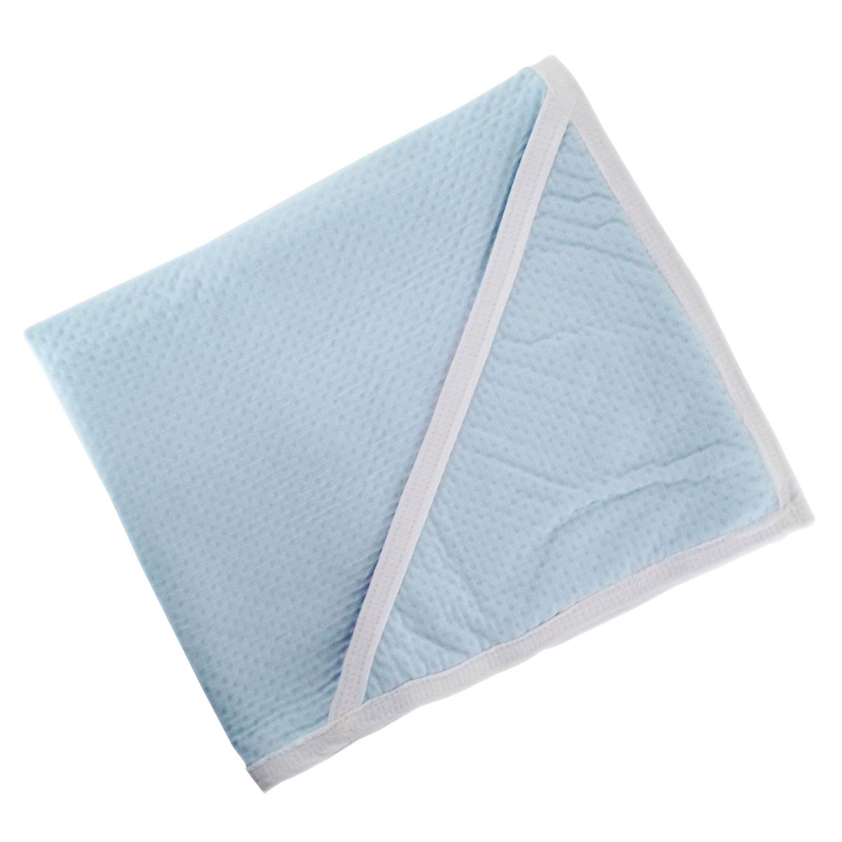 SWEETIE - Colchita de Algodón Wafer Celeste 80x70cm