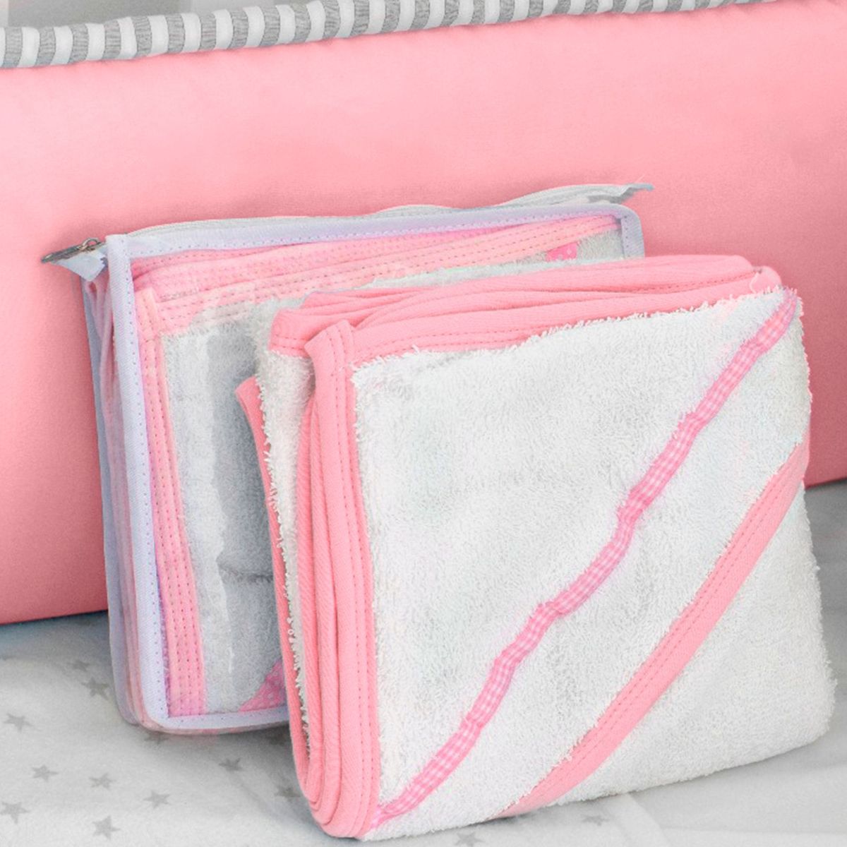 SWEETIE - Toalla de Felpa con Capucha Rosada