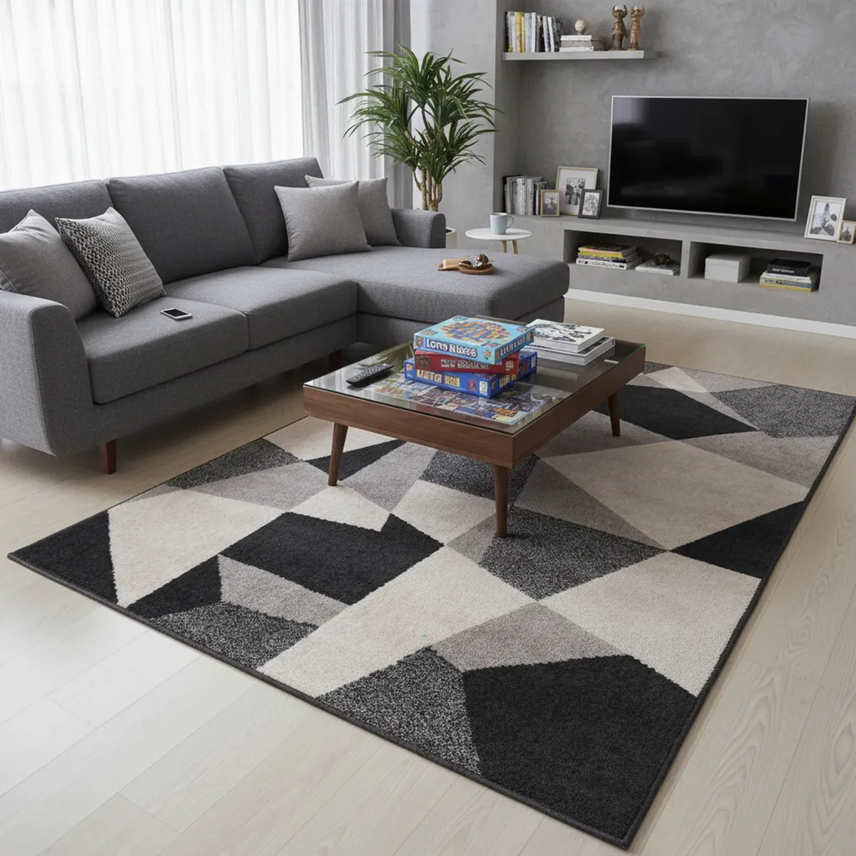 JUST HOME COLLECTION - Alfombra Rectangular Lotto Blocks 160x235cm