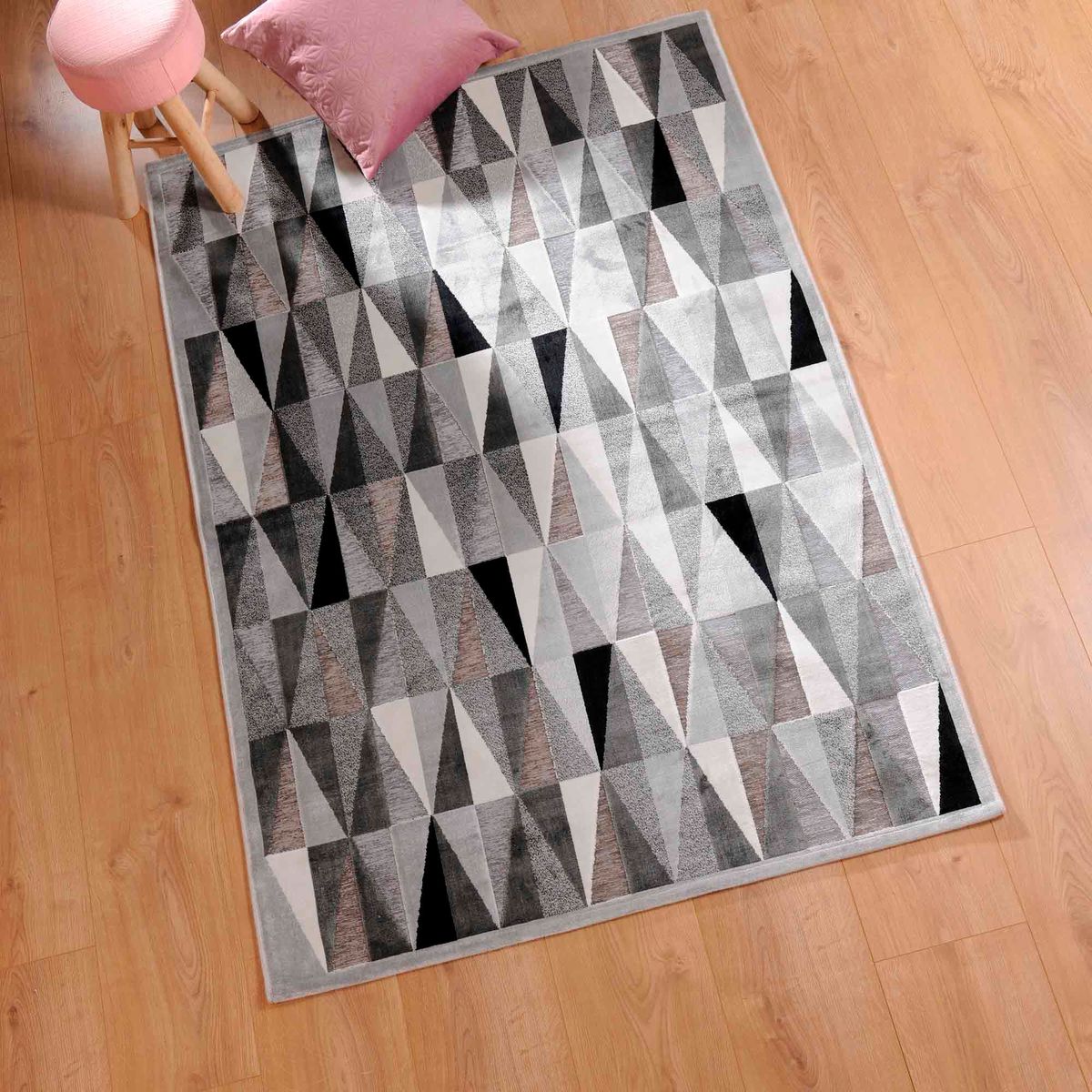 JUST HOME COLLECTION - Alfombra Rectangular Gris Seychelles