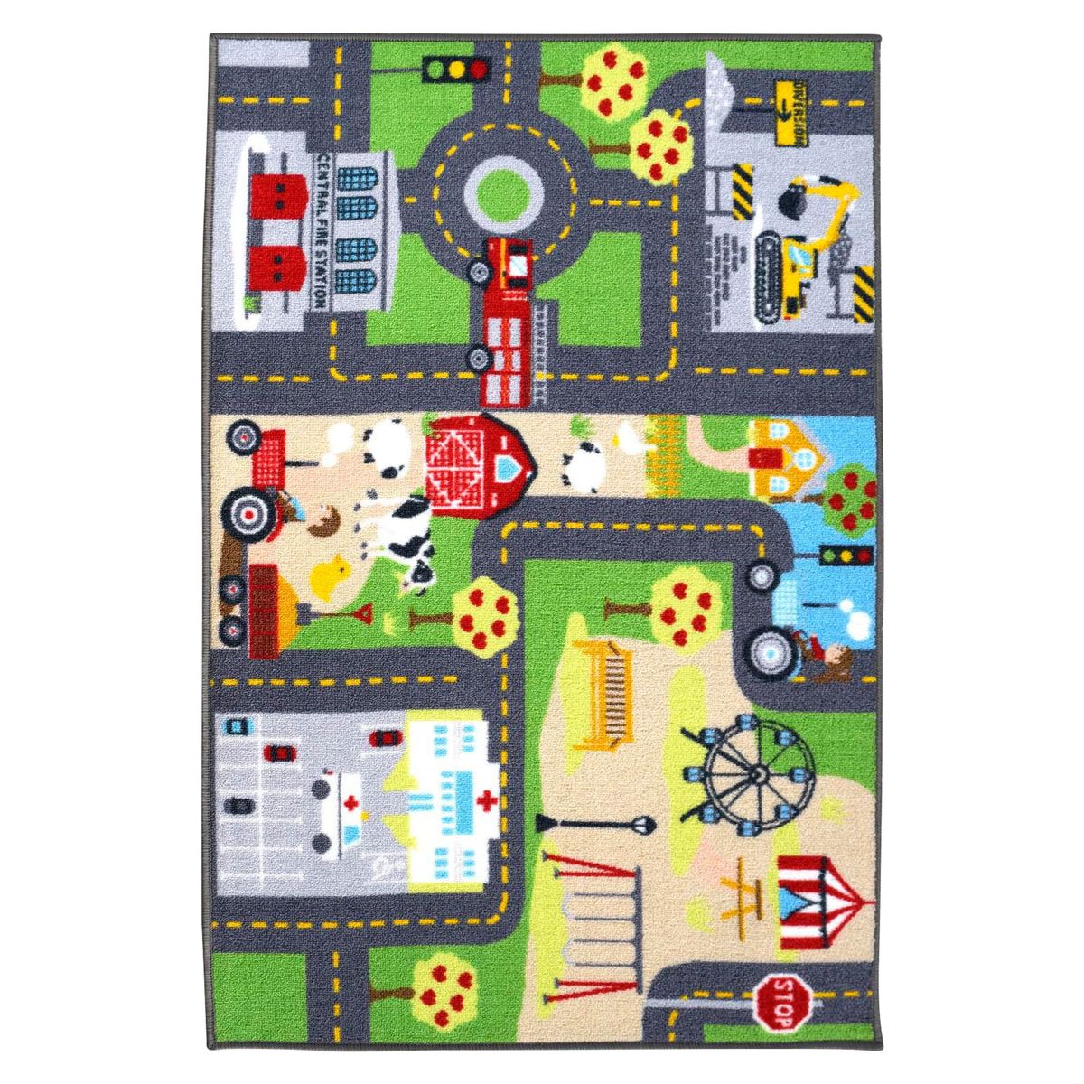 JUST HOME COLLECTION - Alfombra Pista Carrera 80X120 Cm