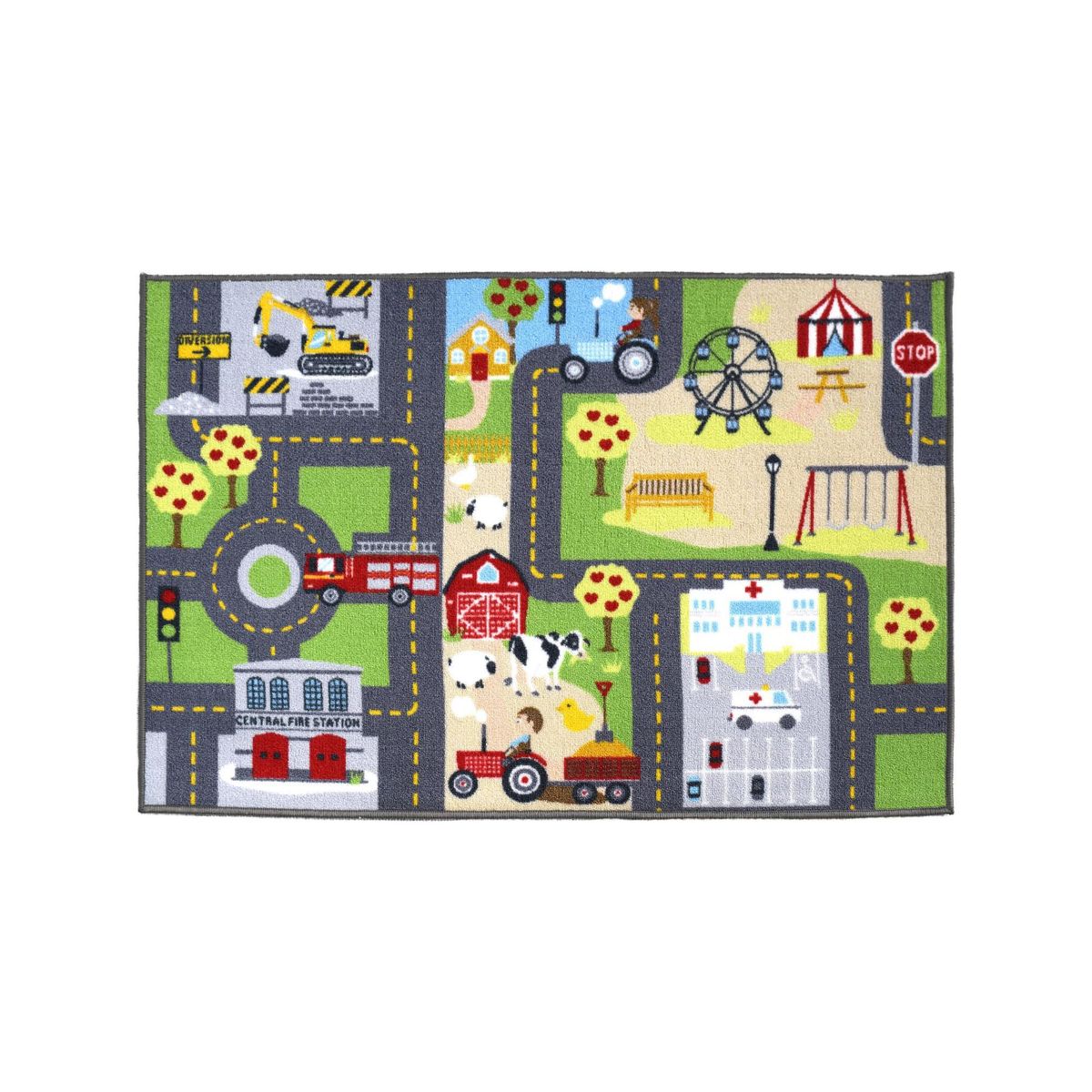 JUST HOME COLLECTION - Alfombra Pista Carrera 80X120 Cm