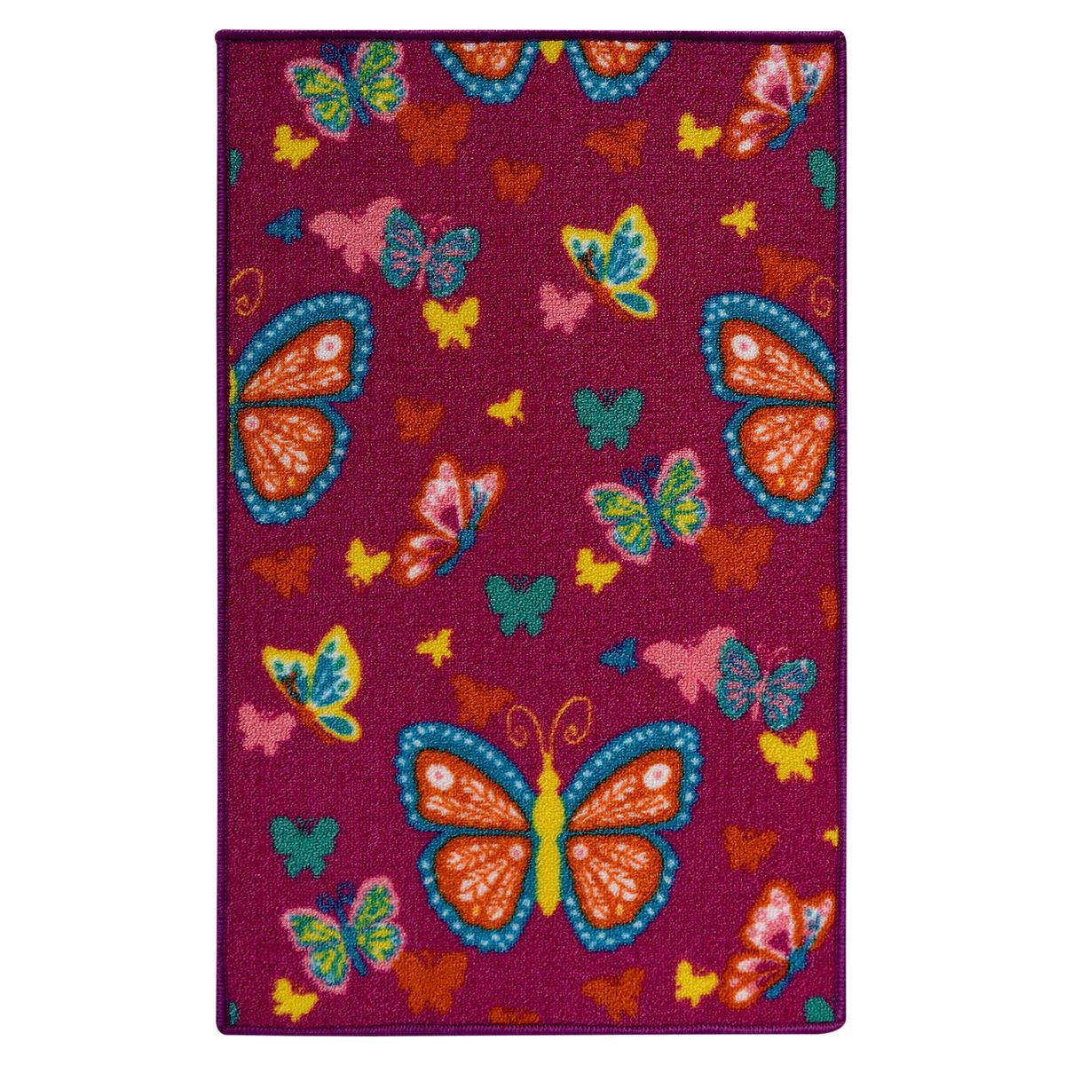 JUST HOME COLLECTION - Alfombra Mariposas Rosa 50X80 Cm