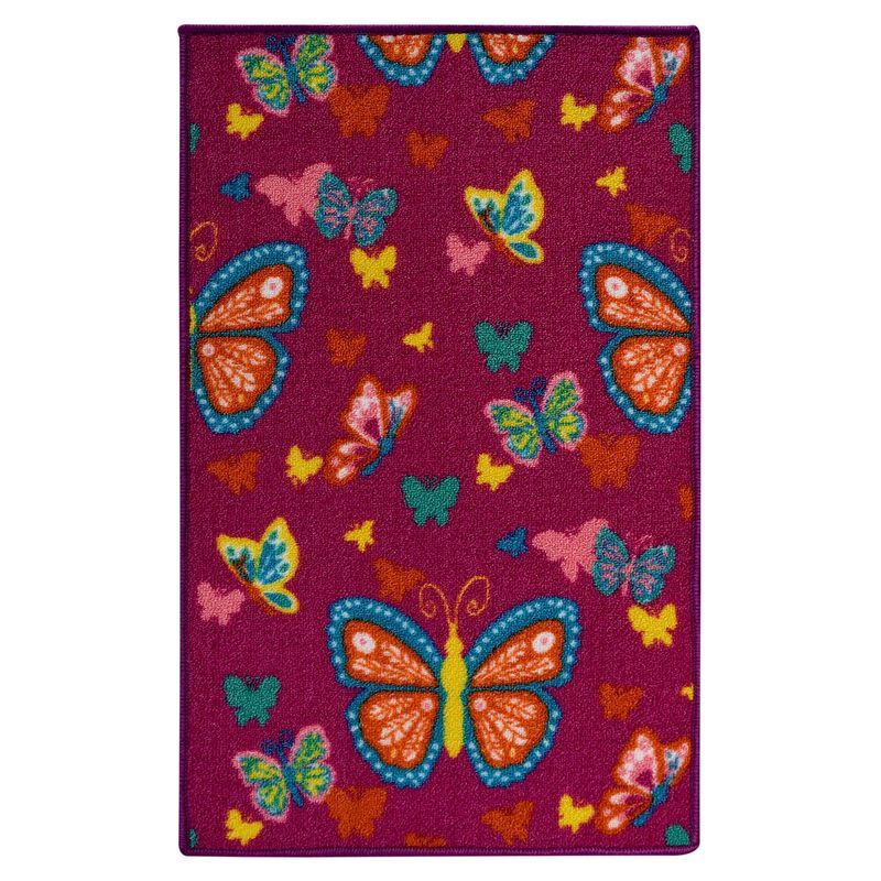 JUST HOME COLLECTION - Alfombra Mariposas Rosa 50X80  Cm