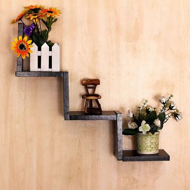 Repisa Flotante Zig Zag 14x55x12cm