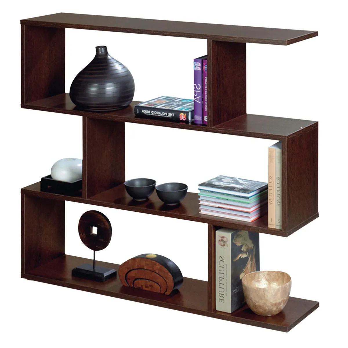 MUEBLES GAUDI - Estante 3 niveles Benedetto Wengue