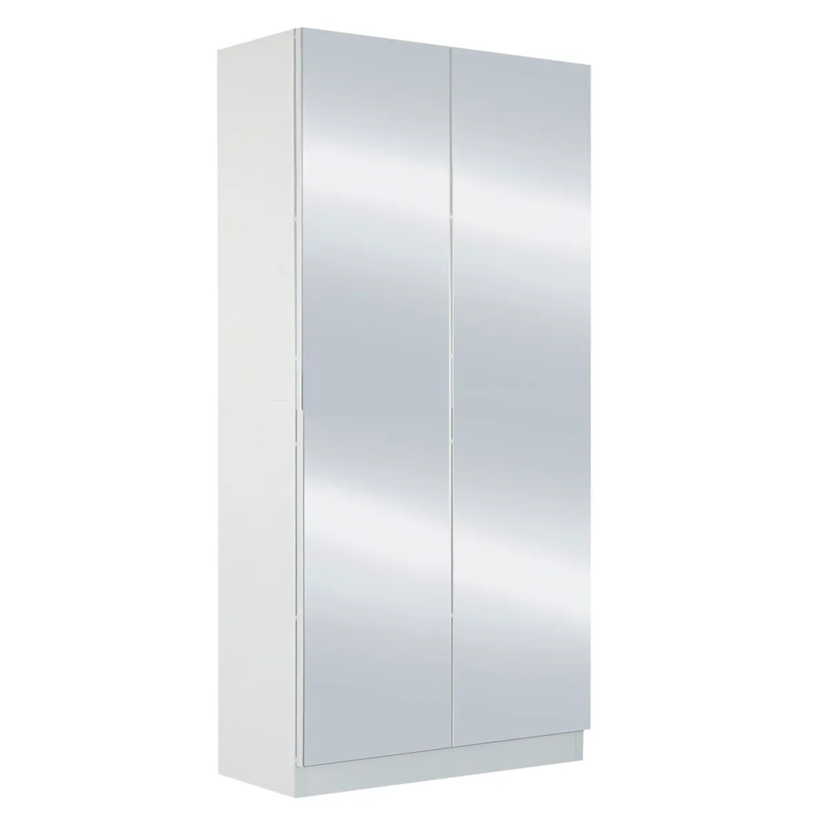 MUEBLES GAUDI - Zapatera con Espejo 30 Pares Cronos Blanco