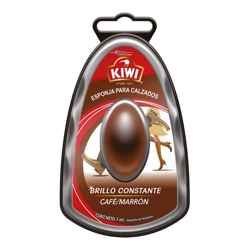 KIWI - Esponja para Calzados Marrón