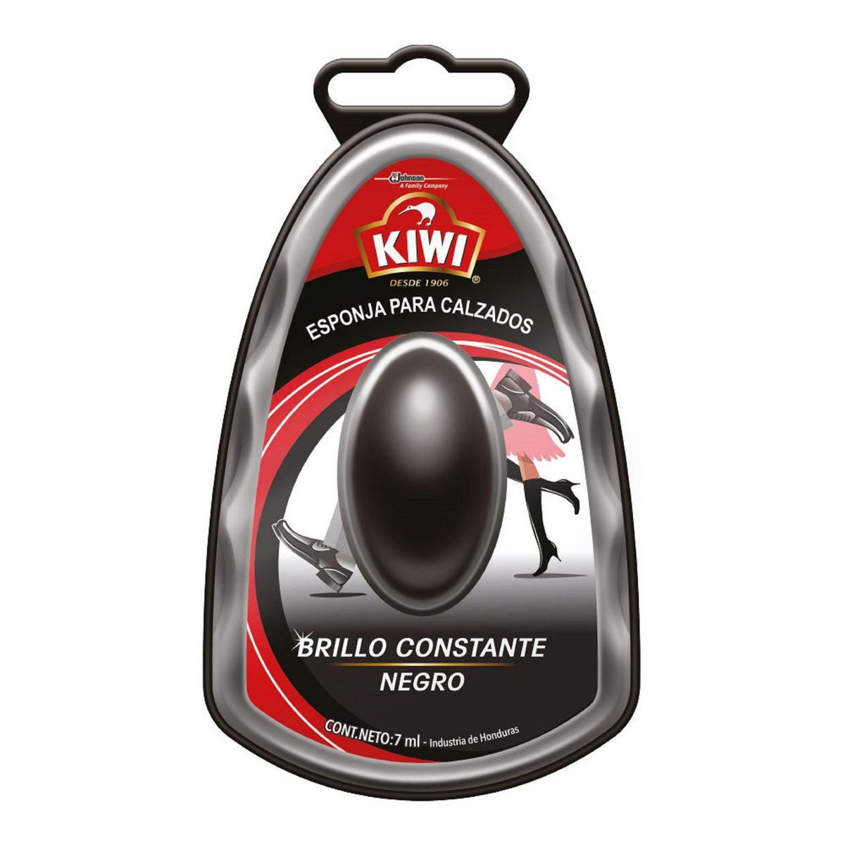 KIWI - Betún Limpieza De Calzado Esponja Negro