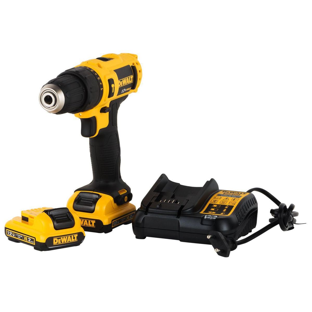 DEWALT - Taladro Percutor Inalámbrico 3/8" 12V DCD716D2 Dewalt