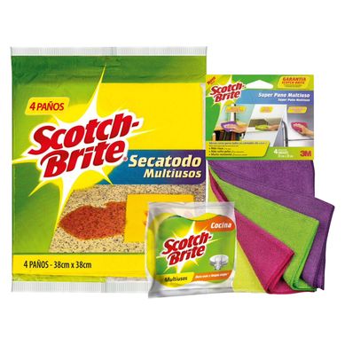 Pack Pao Secatodo + Pao Microfibra + Esponja 2 en 1