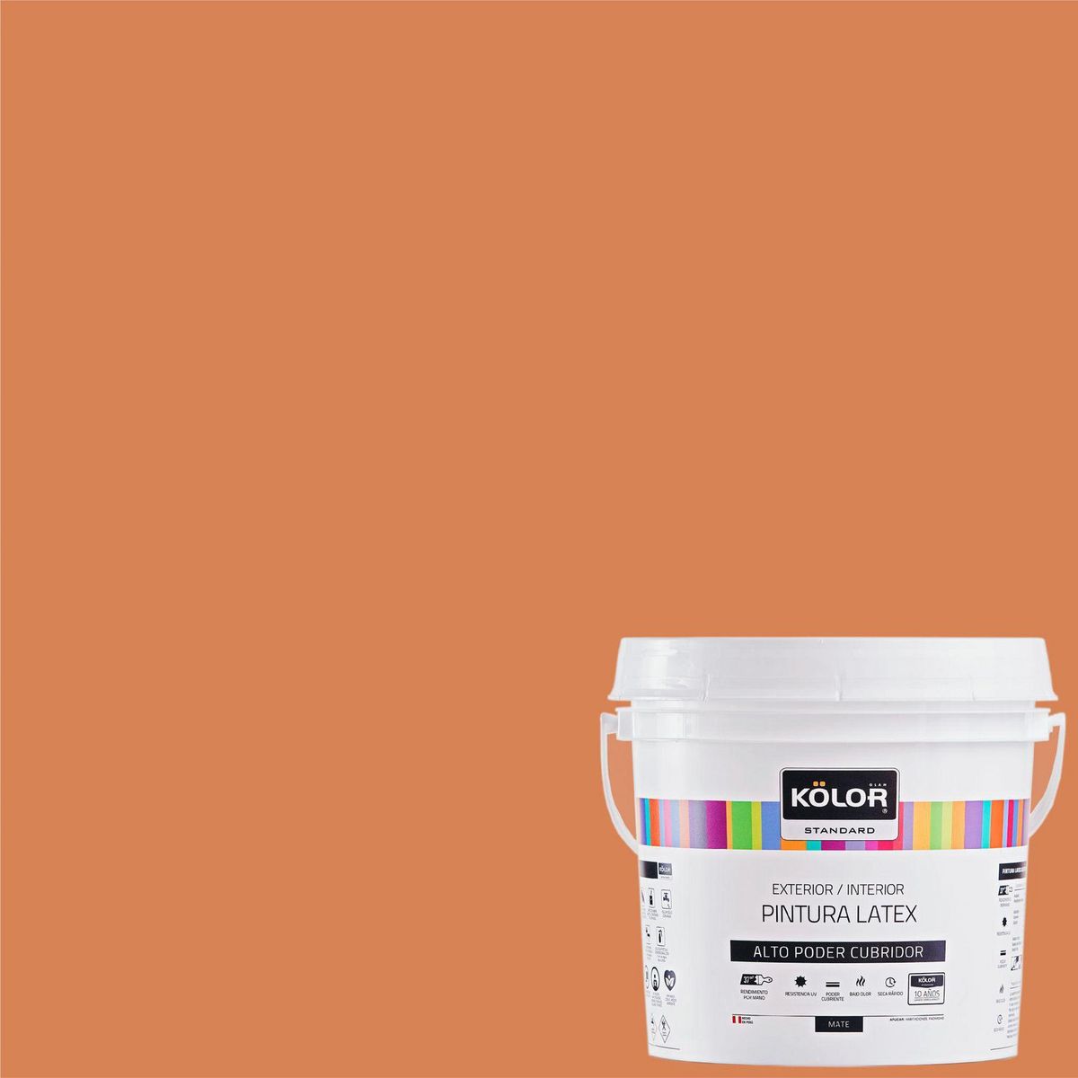 KOLOR - Latex Standard Naranja Coral 4 Lt.